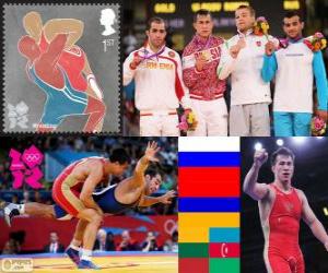 puzzel Mannen Grieks-Romeins tot 74 kg Londen 2012