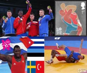 puzzel Mannen Grieks-Romeins tot 120kg Londen 2012