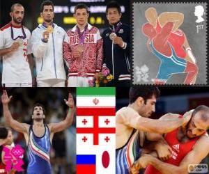 puzzel Mannen Grieks-Romeins tot 60 kg Londen 2012