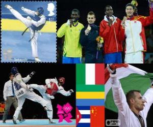 puzzel Mannen meer dan 80 kg taekwondo Londen 2012