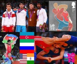 puzzel Mannen worstelen vrije stijl 60kg London 2012