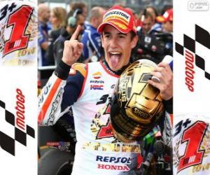 puzzel Marc Márquez, 2014 wereldkampioen van MotoGP