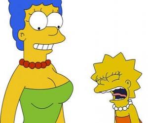puzzel Marge roept verbaasd te zien Lisa