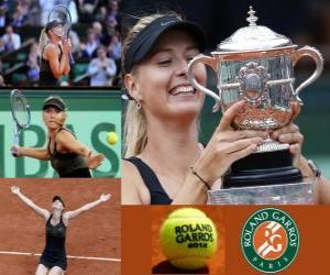 puzzel Maria Sharapova Roland Garros 2011 kampioen