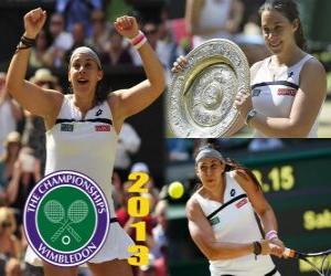 puzzel Marion Bartoli kampioen Wimbledon 2013