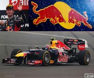 puzzel Mark Webber - Red Bull - Grand Prix van de India 2012, 3e ingedeeld