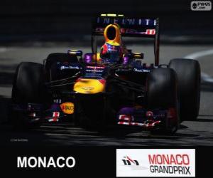 puzzel Mark Webber - Red Bull - Grand Prix van Monaco 2013, 3e ingedeeld