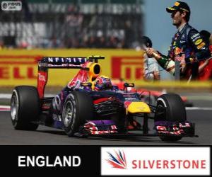 puzzel Mark Webber - Red Bull - Grand Prix van Groot-Brittannië 2013, 2º ingedeeld