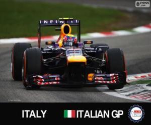 puzzel Mark Webber - Red Bull - Grand Prix van Italië 2013, 3e ingedeeld