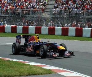 puzzel Mark Webber - Red Bull - Montreal 2010