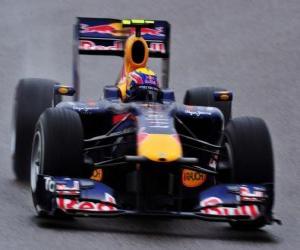 puzzel Mark Webber - Red Bull - Shanghai 2010