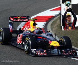 puzzel Mark Webber - Red Bull - Shanghai, China Grand Prix (2011) (3e plaats)