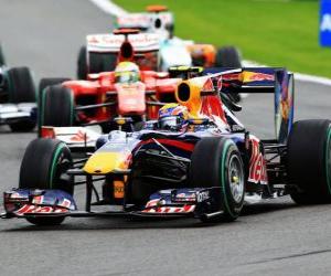 puzzel Mark Webber - Red Bull - Spa-Francorchamps 2010