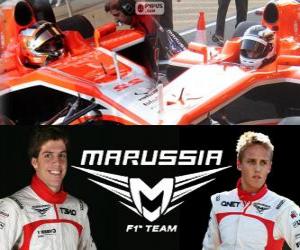 puzzel Marrussia F1 Team 2013