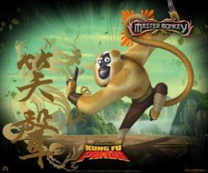 puzzel Master Monkey, een van de Furious Five getraind door Meester Shifu in de Vallei van de Vrede