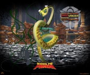 puzzel Master Viper, een van de Furious Five, de meesters van de Kung Fu met speciale aanvallen