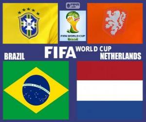 puzzel Match voor de 3e plaats, Brazilië 2014, Brazilië vs Nederland