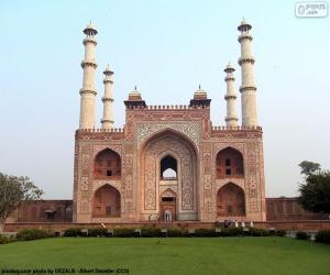 puzzel Mausoleum van Akbar, India