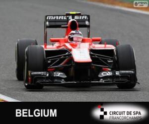 puzzel Max Chilton - Marussia - Spa-Francorchamps, 2013