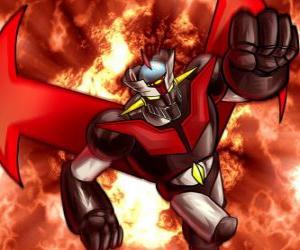 puzzel Mazinger Z in actie