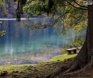 puzzel Meditatie op het meer