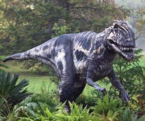 puzzel Megalosaurus was een tweebenige roofdier ongeveer 9 meter lang en ongeveer een ton gewicht