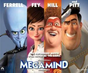 puzzel Megamind Superschurk hoofdpersonen