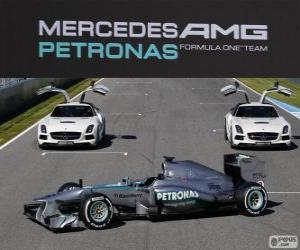 puzzel Mercedes AMG F1 W04 - 2013 -