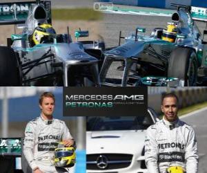 puzzel Mercedes AMG Petronas F1 Team 2013