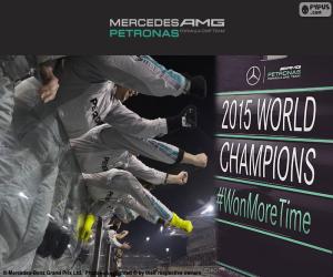 puzzel Mercedes F1 Team kampioen 2015