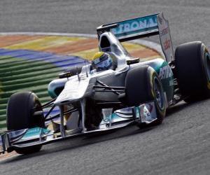 puzzel Mercedes MGP W02 - 2011 -