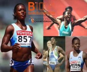 puzzel Merlene Ottey zal race in Barcelona 2010 met 50 jaar