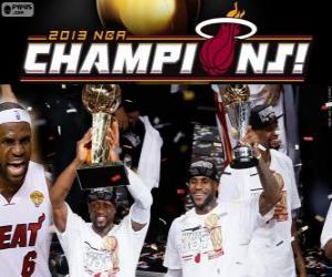 puzzel Miami Heat kampioen NBA 2013