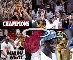 puzzel Miami Heat NBA-kampioen 2012