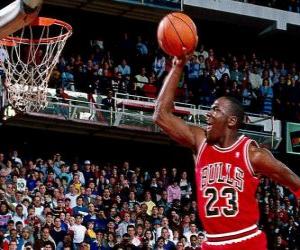 puzzel Michael Jordan doet een stuurman