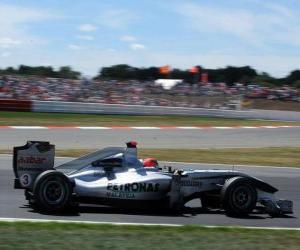 puzzel Michael Schumacher - Mercedes - Silverstone 2010