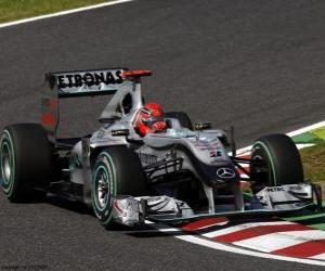 puzzel Michael Schumacher - Mercedes - Suzuka 2010