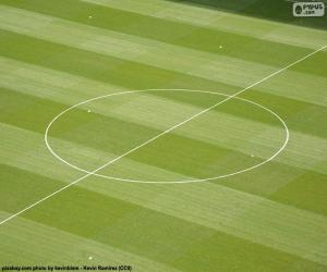 puzzel Middencirkel van een voetbalveld