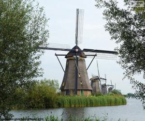 puzzel Molens van Kinderdijk, Nederland