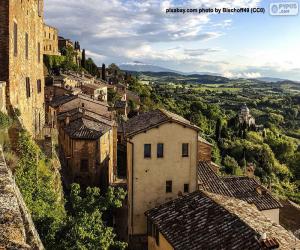 puzzel Montepulciano, Italië