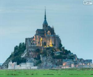 puzzel Mount Saint-Michel, Frankrijk