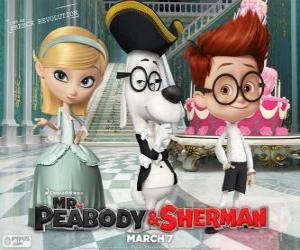 puzzel Mr. Peabody, Sherman en Penny in de Franse revolutie