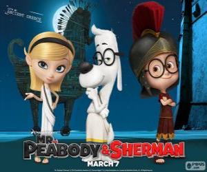 puzzel Mr. Peabody, Sherman en Penny in het oude Griekenland