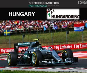 puzzel N. Rosberg 2016 GP Hongarije