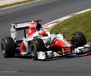 puzzel Narain Karthikeyan - HST - Barcelona 2011