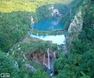 puzzel Nationaal park Plitvicemeren, Kroatië