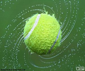 puzzel Natte tennisbal