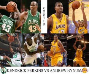 puzzel NBA Finals 2009-10, Center, Kendrick Perkins (Celtics) vs Andrew Bynum (Lakers)