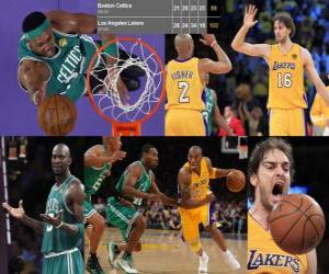 puzzel NBA Finals 2009-10, Game 1, Boston Celtics 89 - Los Angeles Lakers 102