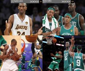 puzzel NBA Finals 2009-10, Game 2, Los Angeles Lakers 94 - Boston Celtics 103